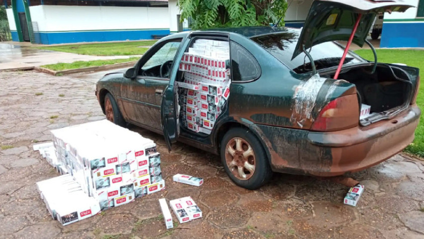 Fuga não teve sucesso pois Vectra não funcionou (Foto: 2º BPMA)