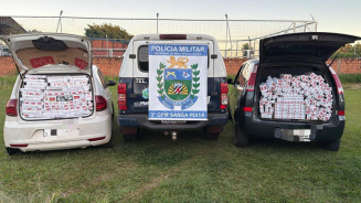 Polícia Militar intercepta veículos carregados com contrabando em Sanga Puitã