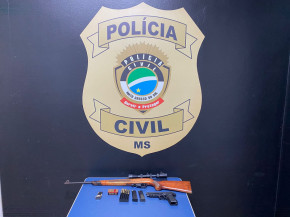 Homem é preso com arma de uso restrito em Mundo Novo