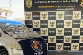 Homem é preso com mais de 12 kg de skunk durante abordagem