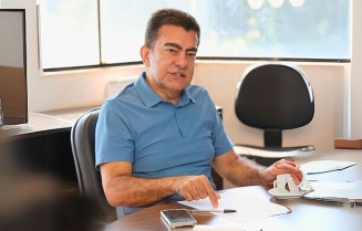 Prefeito Marçal Filho anuncia adiamento da abertura do Natal Encantado Dourados em razão das fortes chuvas e do risco de temporal- Foto- A. Frota