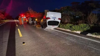 Traslado de corpo capota na MS-395 e velório é atrasado após acidente