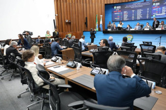 A última sessão plenária da ALEMS referente ao ano legislativo de 2026 aconteceu nesta quarta-feira  Veja mais no site da ALEMS - Foto: Wagner Guimarães/Alems