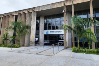 Fachada da Assembleia, sediada em Campo Grande - Foto: Alems