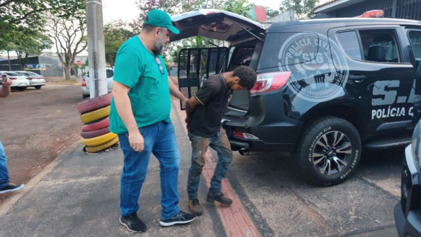 Maurício foi conduzido para a sede do SIG na tarde de ontem; Foto: Sidnei Bronka/Ligado Na Notícia
