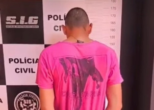 Matheus foi conduzido á delegacia - Foto: Reprodução/Sidnei bronka