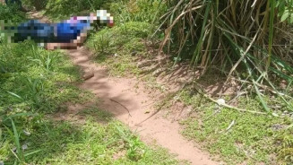 Corpo foi encontrado em área de mata na fronteira. (Foto: Reprodução/ABC Color