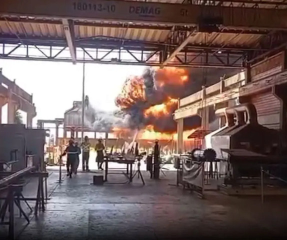 Causas do incêndio serão apuradas pela empresa; chamas foram debeladas - Foto: reprodução