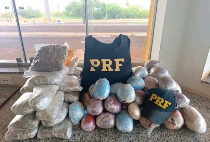 Droga apreendida pela PRF - Foto: PRF