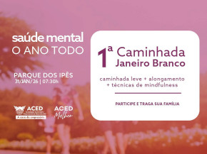 ACED promove 1ª Caminhada Janeiro Branco em Dourados com foco na saúde mental