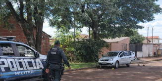A troca de tiros ocorreu por volta das 6h, na Rua das Orquídeas, no bairro Jardim Pantanal - Foto: Divulgação