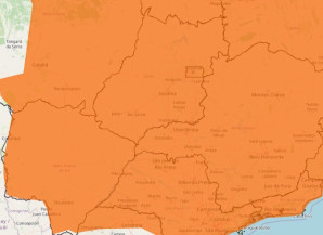 Mapa mostra pontos que podem contar com tempestade Inmet- Reprodução