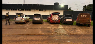 DOF intercepta comboio com cigarros e mercadorias do Paraguai
