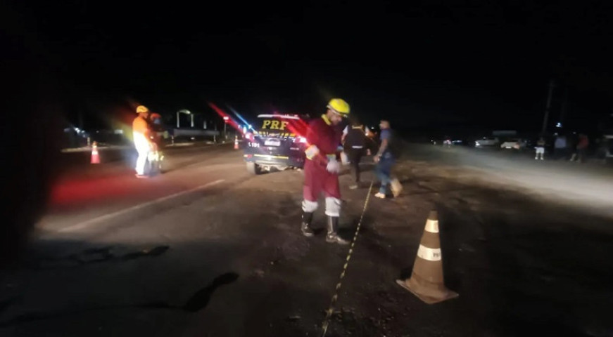 Local onde ocorreu o acidente. (Jornal Midiamax)