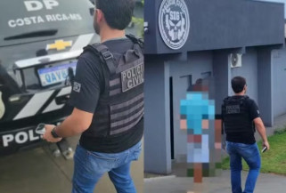 Suspeito é preso após polícia identificar vítimas de crimes sexuais em Costa Rica — Foto: Polícia Civil de MS