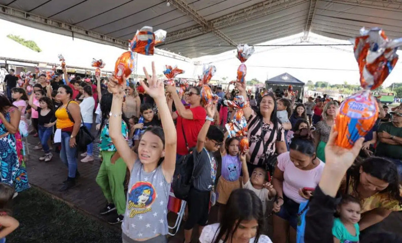 Primeira edição da festa da Páscoa, no ano passado, contou com distribuição de ovos de chocolate - Foto: A. Frota/Arquivo