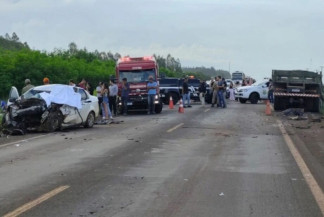 Rafael morreu após colidir veículo que conduzia contra carreta -Foto: Sidnei Bronka/Ligado na Notícia