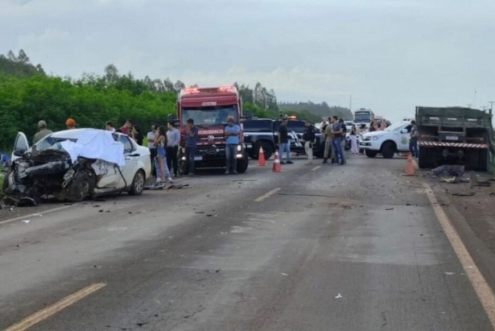 Rafael morreu após colidir veículo que conduzia contra carreta -Foto: Sidnei Bronka/Ligado na Notícia