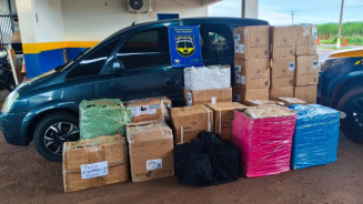 Contrabando avaliado em R$ 220 mil é interceptado pela PMR na MS-141