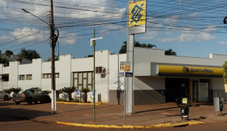 Fachada da agência do BB em Itaporã