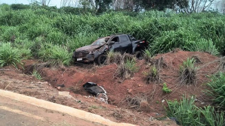 Motorista ficou levemente ferido - Foto: Elisan Ramos | Cenário MS