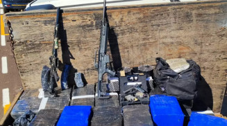 PRF apreende 2,8 toneladas de maconha, haxixe e armas na BR-163 em MS