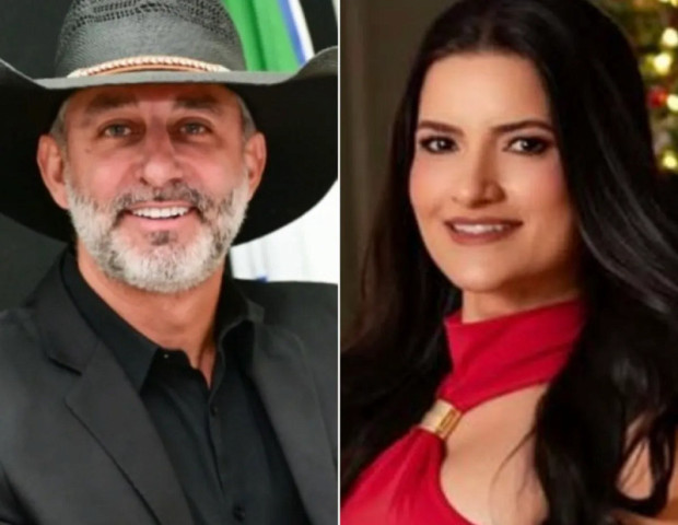 Juliano e a ex-esposa, Samara - Foto: Montagem