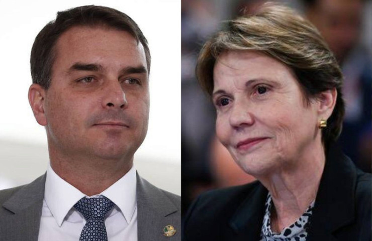 Flávio Bolsonaro pode ter Tereza Cristina como vice - Foto: Montagem