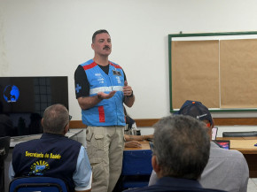 Rodrigo Stabeli, do comando-geral da Força Nacional do Sistema único de Saúde está em Dourados com equipe para auxiliar no combate a chicungunya