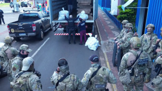O alvo principal da operação foi o camelódromo. (Reprodução, Polícia Federal)