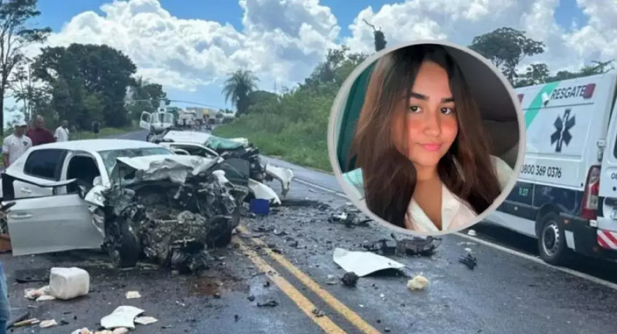 Ana Gabriela cursava odontologia no Paraná e seguia como passageira em um Peugeot no momento da batida. (Foto: Reprodução/Nova News)