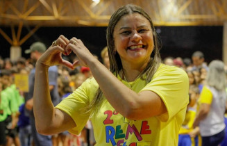 Ana Paula Fernandes, quando participava de evento em escola municipal (foto: reprodução, Instagram)