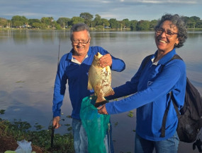 Muitas pessoas já garantiram peixe para o fim de semana