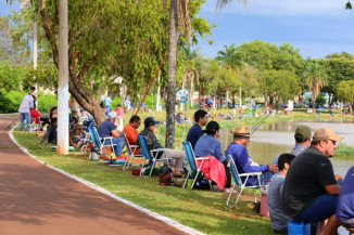 Pescaria aberta ao grande promete movimentar a sexta-feira no Parque Antenor Martins- Foto- A. Frota