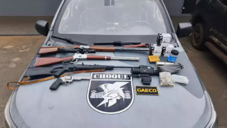 Operação mira tráfico de cocaína em MS e cumpre prisões com apreensão de armas