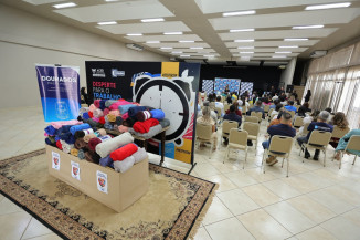 Campanha foi lançada nesta sexta-feira com a meta de ampliar a arrecadação de cobertores, agasalhos, roupas em geral e calçados – Foto: A. Frota