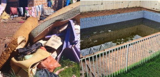 Piscina irregular e toneladas de lixo expõem risco e mobilizam força-tarefa em Dourados