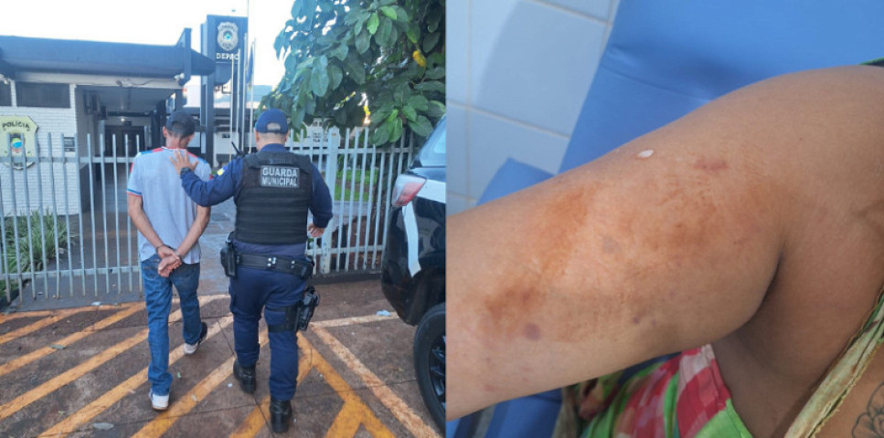 Homem foi detido e mulher encaminhada para a UPA - Foto: GMD
