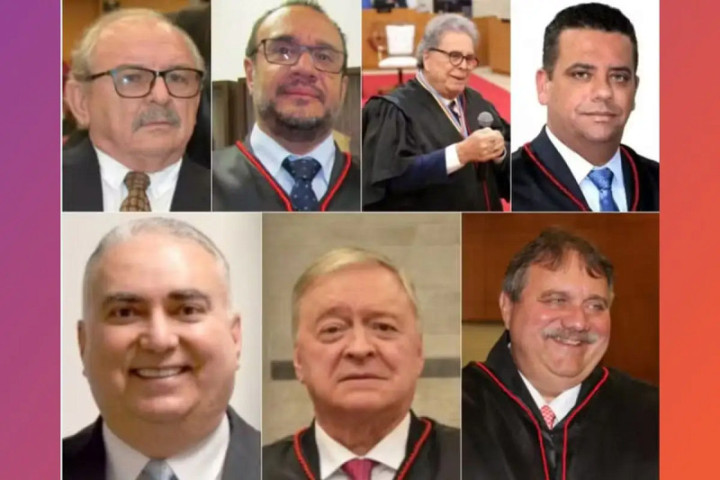 Desembargadores alvos do inquérito da PF. (Foto: Reprodução)