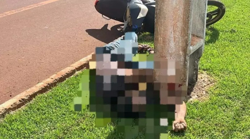 Homem executado neste domingo em Aral Moreira (Foto: Divulgação/Ponta Porã News).