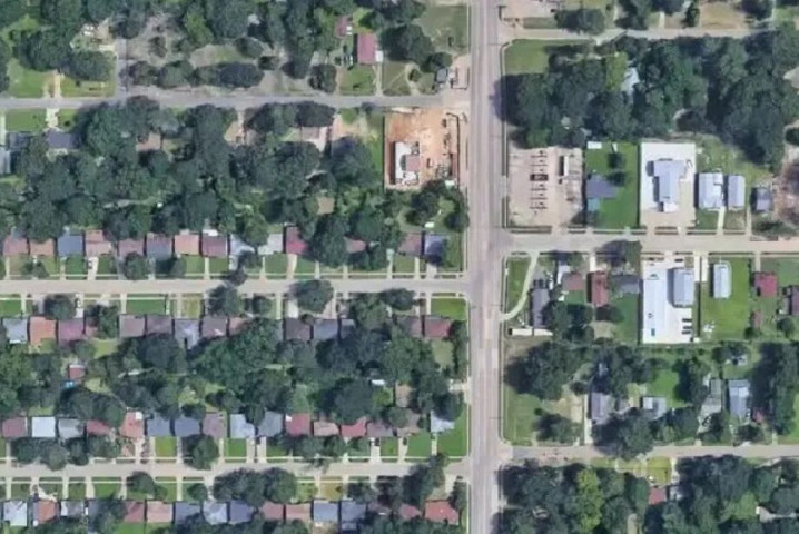 Tiroteio aconteceu em bairro de Louisiana - Foto: Google Earth