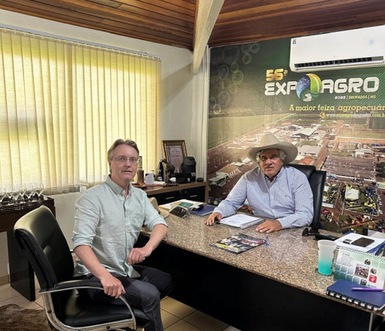 Gino Ferreira recebeu Promotor de Justiça Ricardo Rotunno no Sindicato Rural (foto – divulgação)