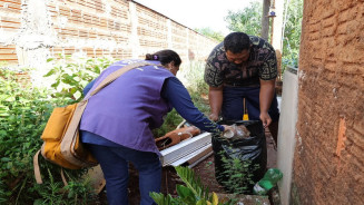 Ações de prevenção contra o mosquito transmissor da chikungunya. (Foto: A. Frota)