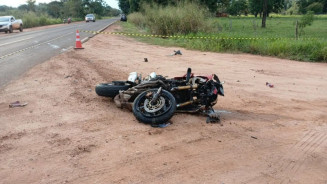 Motociclista conduzia moto Honda CBR 600. (Foto: Sucrilho/Portal Angélica notícias)
