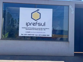 Entrada principal da Iprefsul, o instituto previdenciário de Fátima do Sul (Foto: Reprodução)