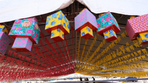 Mega estrutura está sendo preparada para receber milhares de pessoas em três dias de festa- Foto: A. Frota