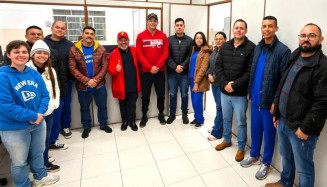 Carlos Bernardo se reúne com lideranças da Segurança Pública  estadual em Ponta Porã durante agenda do Projeto 2026 2.0