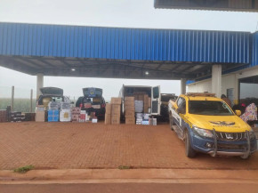 Polícia intercepta comboio com mercadorias e apreende carga de R$ 409 mil