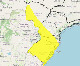 Inmet emite alerta de chuva intensa e ventos de até 60 km/h a partir de quinta