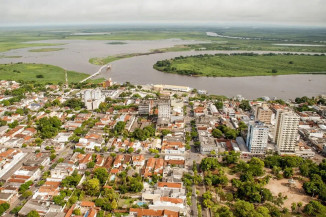 Vista aérea de Corumbá. (Foto: Renê Márcio Carneiro/Arquivo PMC)